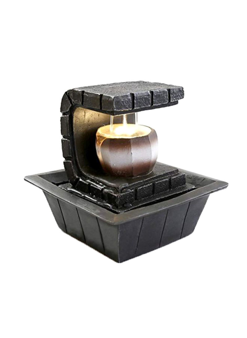 2-Tier Tabletop Water Fountain Kit Black