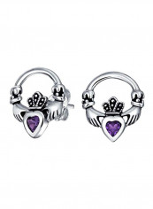 925 Sterling Silver Cubic Zirconia Studded Heart Design Stud Earrings reviews 925 Sterling Silver Cubic Zirconia Studded Heart Design Stud Earrings