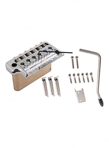 ST Electric Guitar Tremolo System Brass Bridge With Stainless Steel Saddles