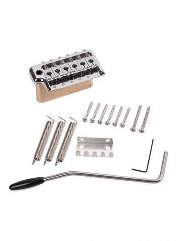ST Electric Guitar Tremolo System Brass Bridge With Stainless Steel Saddles
