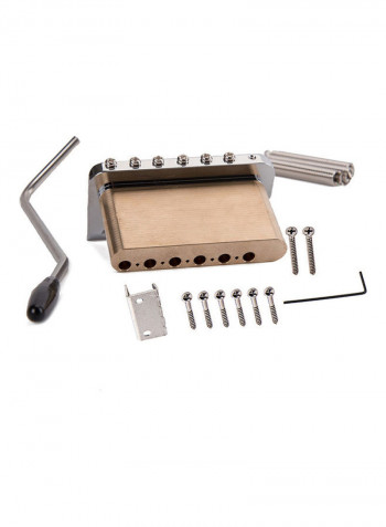 ST Electric Guitar Tremolo System Brass Bridge With Stainless Steel Saddles