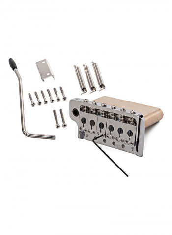 ST Electric Guitar Tremolo System Brass Bridge With Stainless Steel Saddles