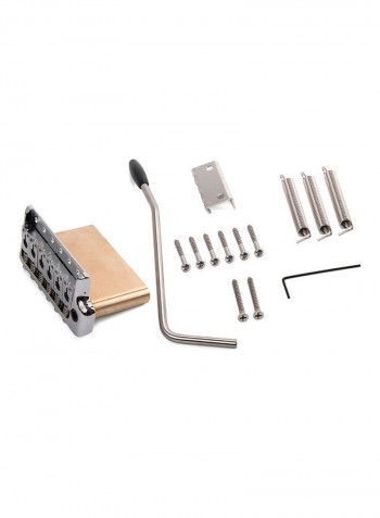 ST Electric Guitar Tremolo System Brass Bridge With Stainless Steel Saddles