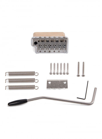 ST Electric Guitar Tremolo System Brass Bridge With Stainless Steel Saddles