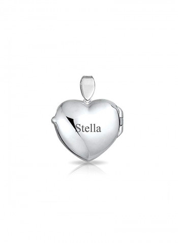 925 Sterling Silver Heart Shape Locket Pendant