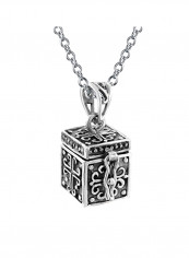 925 Sterling Silver Locket Pendant Necklace