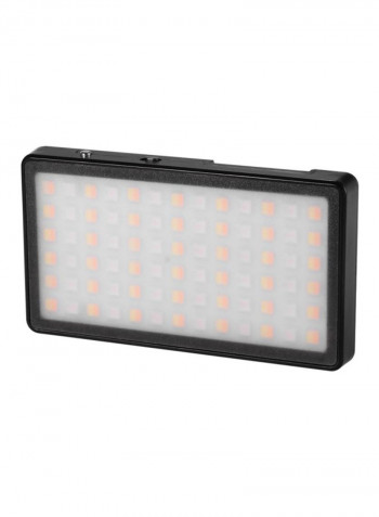 Pocket LED Video Light Panel 12.6x7.0x1centimeter Black