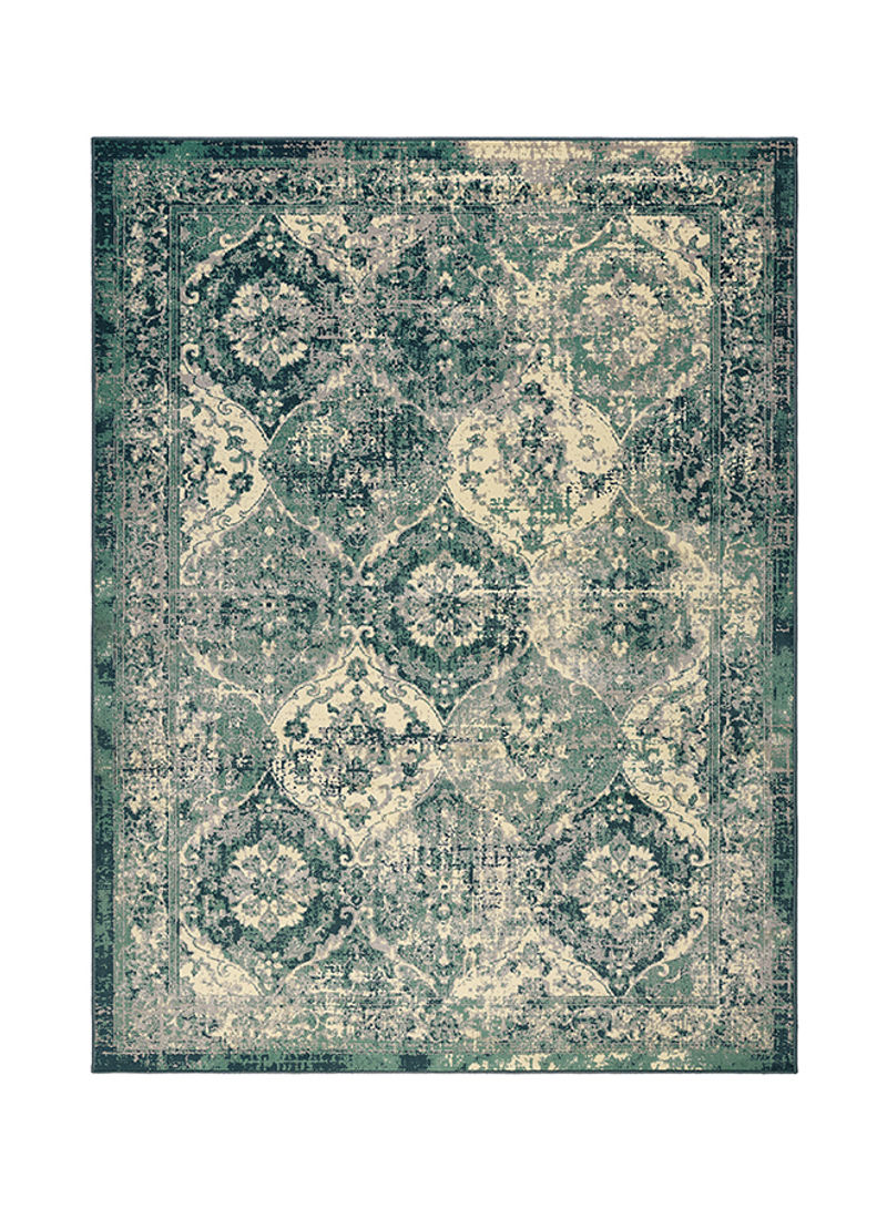 Low Pile Area Rug Green 230 x 170centimeter