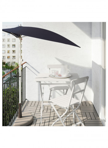 Outdoor Folding Table White 80 x 62 x 74centimeter