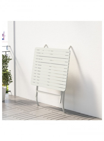 Outdoor Folding Table White 80 x 62 x 74centimeter