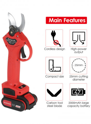 Cordless Electric Pruning Shear Set Multicolour