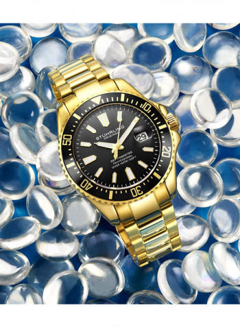 Men's Casual Stainless Steel Quartz Analog Wrist Watch 3950A.7