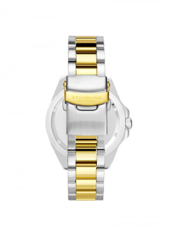 Men's Casual Stainless Steel Quartz Analog Wrist Watch 3950A.5