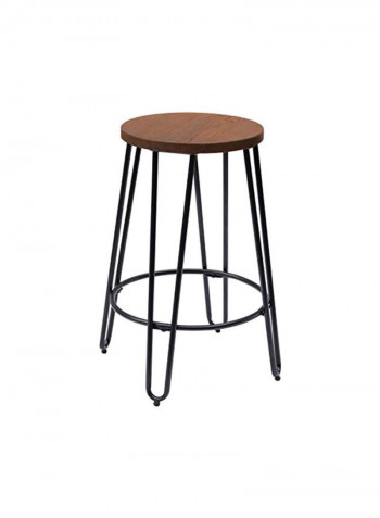 Quinn Barstool With U-Shaped Legs Silver/Brown