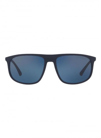 Men's Rectangular Sunglasses - Lens Size: 59 mm