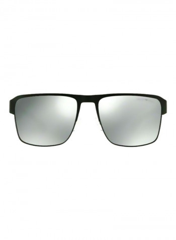 Men's UV-Protection Rectangular Sunglasses - Lens Size: 56 mm