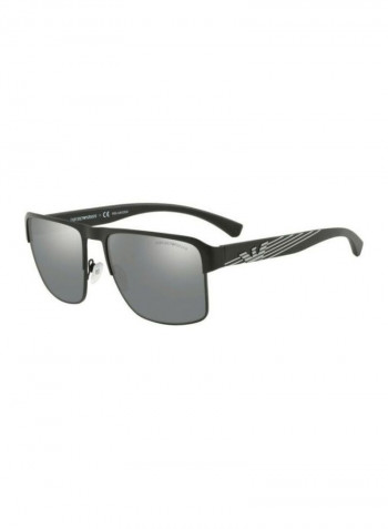 Men's UV-Protection Rectangular Sunglasses - Lens Size: 56 mm