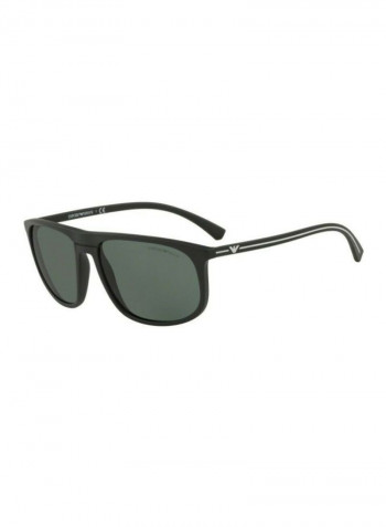 Men's UV-Protection Rectangular Sunglasses - Lens Size: 59 mm