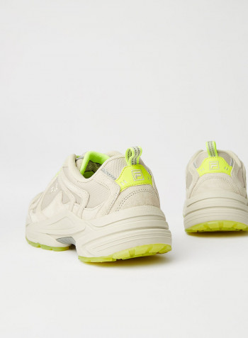Stylish lace-Up Sneakers Grey/Lime