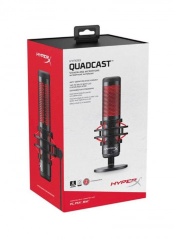 QuadCast Standalone Microphone HX-MICQC-BK Black/Red