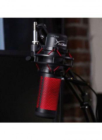 QuadCast Standalone Microphone HX-MICQC-BK Black/Red