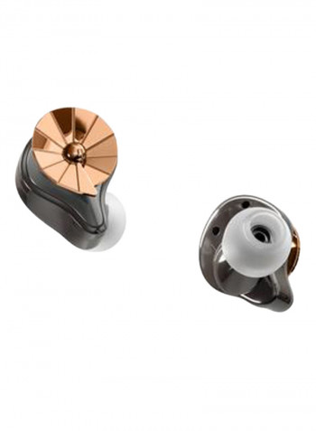Stereo Bluetooth Wireless In-Ear Earbuds With Charging Case Silver/Grey/Rose Gold