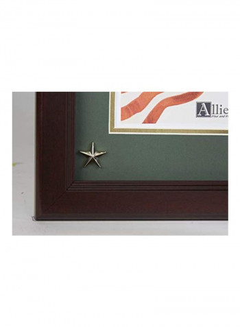 Us Army Medallion Portrait Picture Frame With Stars Red/Blue/White 16x13inch