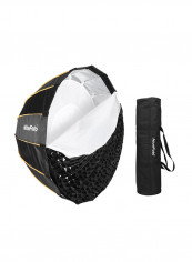 Quick Set Up Folding Parabolic Umbrella Softbox 90centimeter Black