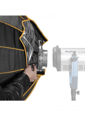 Quick Set Up Folding Parabolic Umbrella Softbox 90centimeter Black