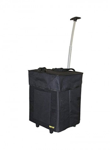 Rolling Utility Cart Basket Black