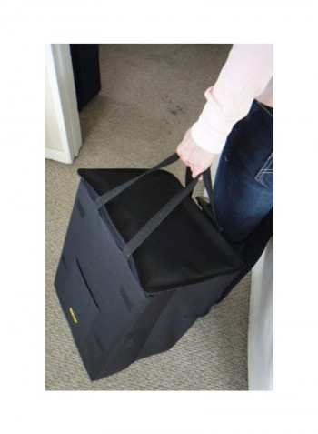 Rolling Utility Cart Basket Black