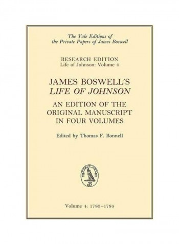 James Boswell's 'Life of Johnson' Hardcover English by James Boswell