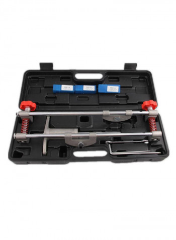 Door Lock Mortising Fitting Jig Tool Kit Silver/Blue/Red