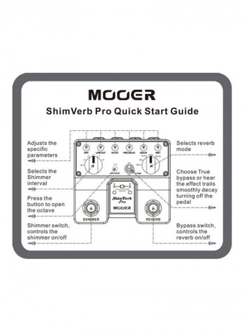 ShimVerb Pro Digital Reverb Guitar Effect Pedal