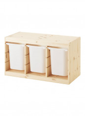Storage Combination With Boxes Beige/White 94x44x52centimeter reviews Storage Combination With Boxes Beige/White 94x44x52centimeter