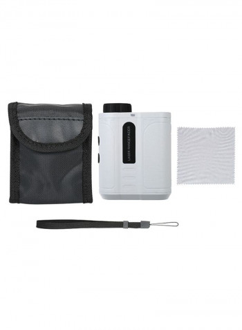 Golf Rangefinder Outdoor Handheld Laser Distance Meter White 14.5 x 6.3centimeter