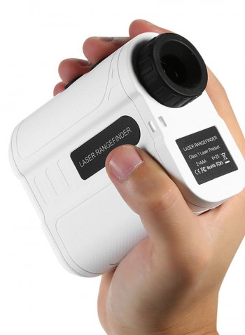 Golf Rangefinder Outdoor Handheld Laser Distance Meter White 14.5 x 6.3centimeter