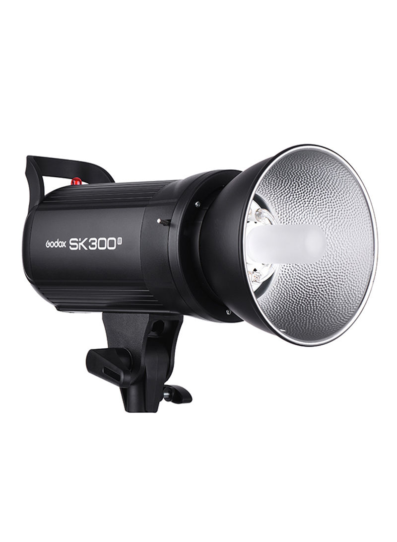 SK300II Professional Flash Strobe Light With Modeling Lamp Black