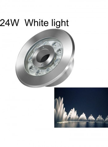 24W Landscape Ring LED Fountain Light White 24x24x9centimeter