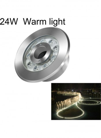 24W Landscape Ring LED Stainless Steel Underwater Fountain Light White