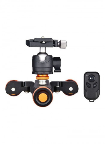 Wireless Remote Control 3 Speed Adjustable Mini Slider Skater Black/Orange