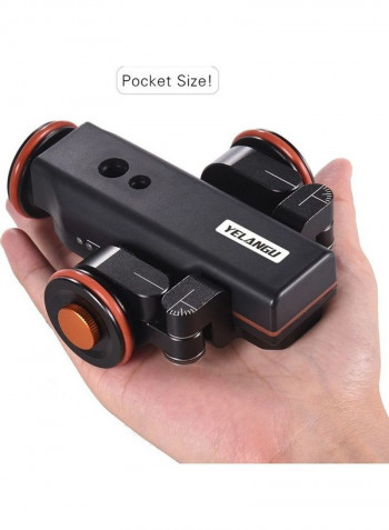 Wireless Remote Control 3 Speed Adjustable Mini Slider Skater Black/Orange