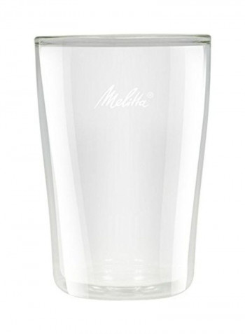 2-Piece Latte Macchiato Glass Set Clear