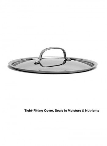 Stainless Steel Stock Pot Brushed Stainless 14.3x10.2x10.5inch