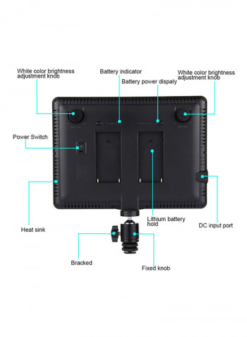 Dimmable Studio Light For Canon/Nikon Black