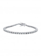 925 Sterling Silver Cubic Zirconia Studded Bracelet