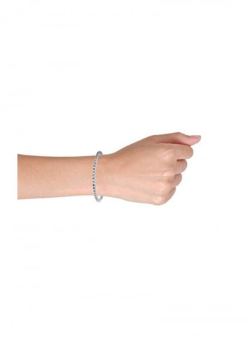 925 Sterling Silver Cubic Zirconia Studded Bracelet