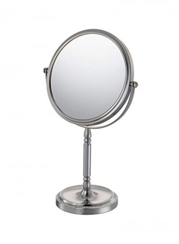 Recessed Base Vanity Mirror Silver 7.8x7.8x15inch