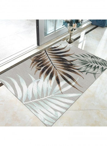 Modern Simple Leaves Pattern Comfy Non-Slip Rug multicolour 80*180 (W*L)cmcm