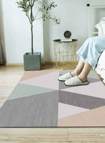 Simple Style Geometry Print Anti-Slip Rectangle Rug multicolour 80*180 (W*L)cmcm